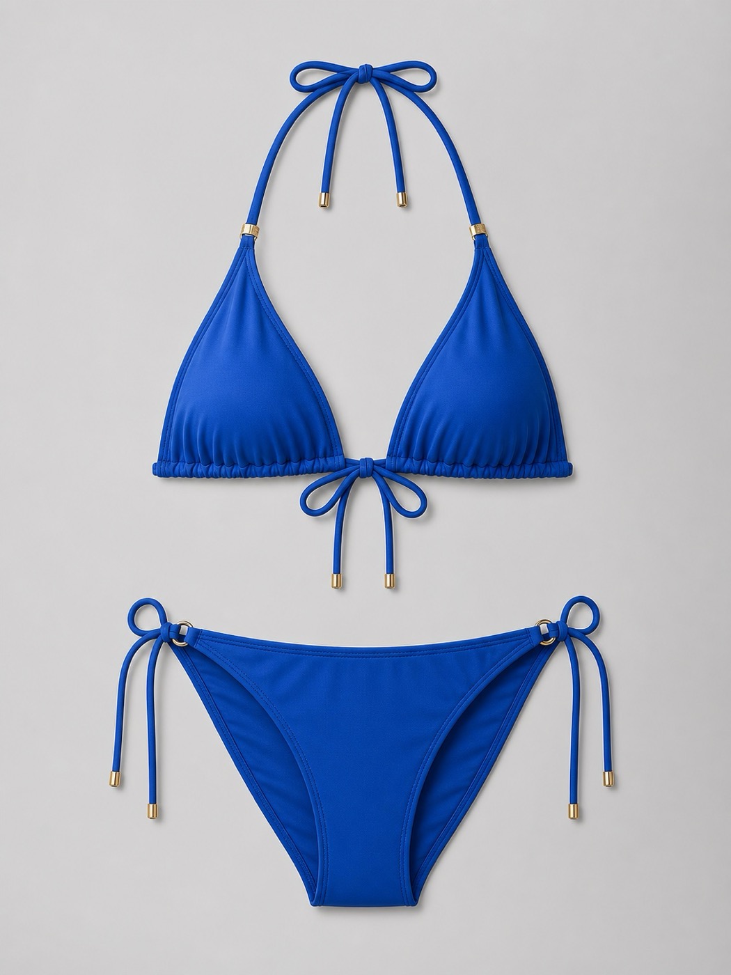CZ0773 metal-trim tie bikini