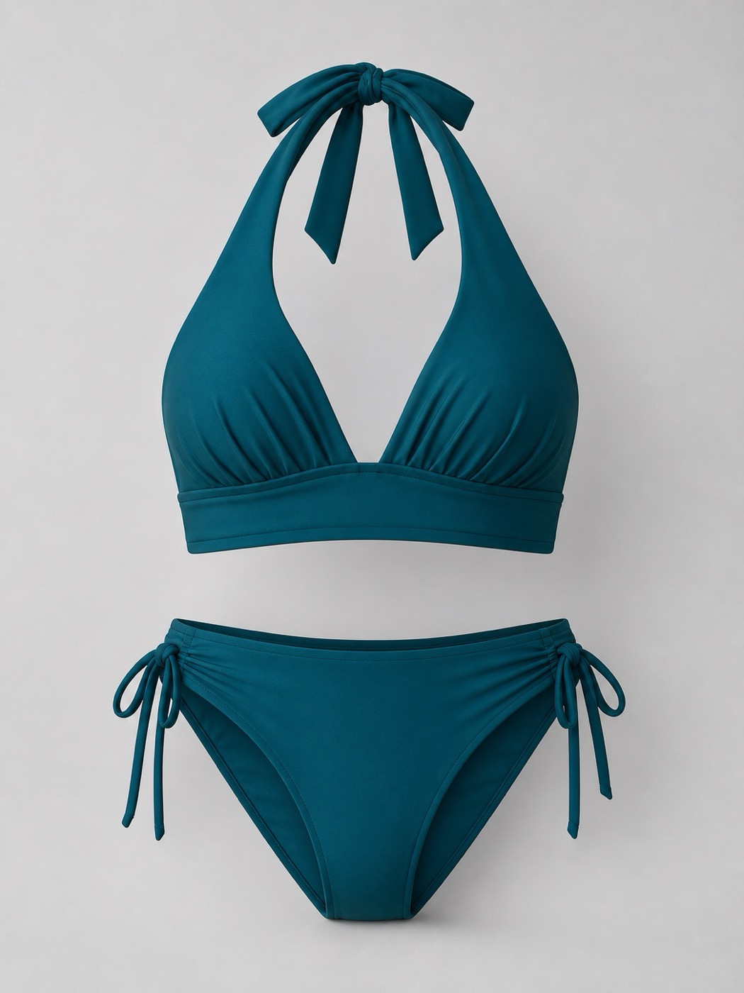 CZ4596 V-neck halter bikini